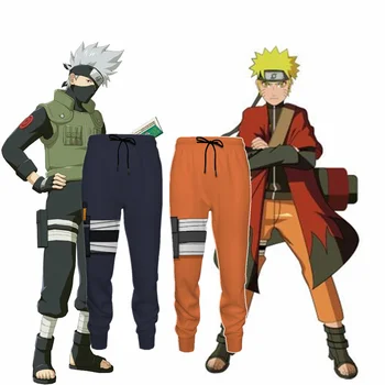 Barbati Pantaloni Uzumaki Naruto Anime Hatake Kakashi Cosplay Costum