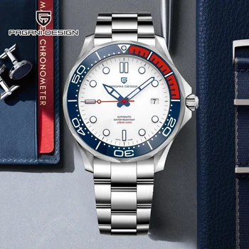 PAGANI DESIGN 007 clasic seria nouă bărbați ceasuri de lux ceas mecanic automatic ceas barbati curbat safir oglindă ceas de mână