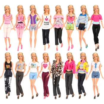 Moda Handmade Aleatoare 10 Rochii /lot Papusa Accesorii Haine Papusa Kds Jucărie Obiecte Pentru Barbie Joc de Pansament DIY Cadou de Ziua de nastere