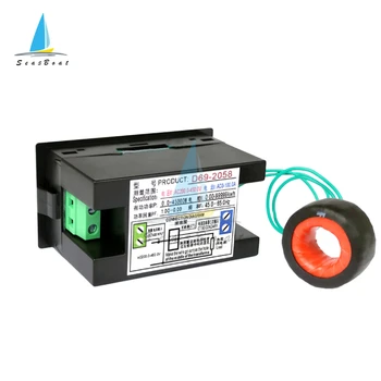 Digital AC Voltmetru Ampermetru de Alimentare a Contorului de Energie AC 80.0-300.0 V/AC 200.0-450.0 V 0-100A HD Ecran Color 180 de Grade fără Cusur LED