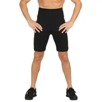 Noi Unisex Termo Din Neopren Sudoare Saună Body Shaper Pantaloni De Pierdere În Greutate Slim Pantaloni Scurți Casual Culoare Solidă Respirabil